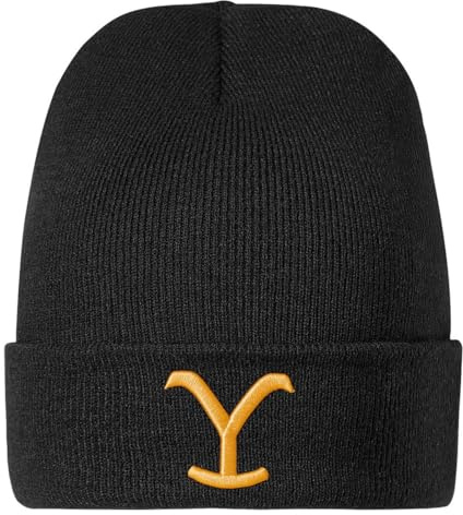 STARS & STRIPES Beanie Style Strickmütze für Damen & Herren YELLOWSTONE-01 Black