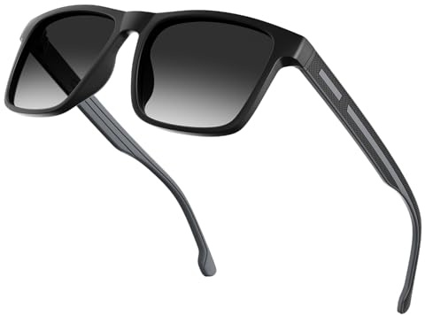 Wrimen Polarisierte-Sonnenbrille-Herren-Damen-Sunglasses-Men-Woman-Sonnenbrillen-Klassische-Retro-UV400 Schutz-Rechteckig für Golf, Fahren, Angeln, Reisen & Outdoor-Sport,jjh