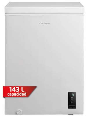 Corberó - Arcón Congelador Horizontal | CCHM1506M | 143 L | 60cm x 85cm| 37 dB | Sistema Dual | Súper Congelación | Control con Display | 1 Cesta | Blanco