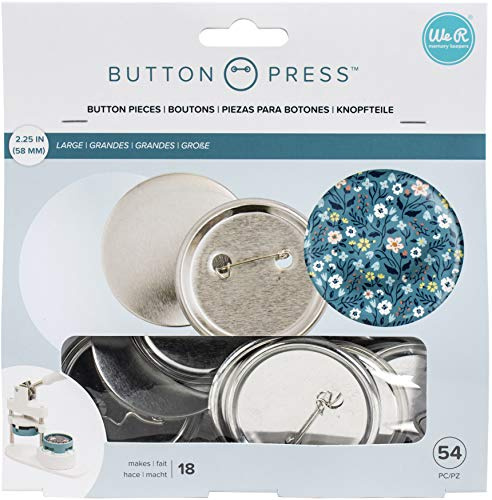 We R Memory Keepers Button Press Refill Pack 18/Pkg-Large (58mm)