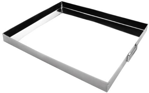 Ibili EMPANADERA INOX 45x35x3,50 CMS, Stainless Steel, Plateado, 45 x 35 x 3.5 cm