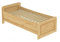 Erst-Holz Seniorenbett extra hoch 90x200 Einzelbett Massivholz Kiefer Bett mit Rollrost 60.42-09