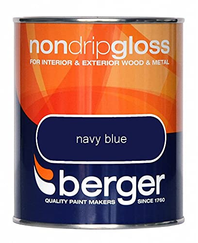 Berger Non Drip Gloss 750ml Navy Blue (306028)