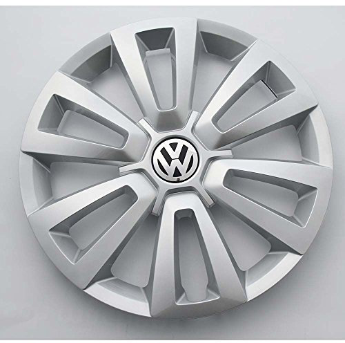Volkswagen 5C0601147C8Z8 Radkappe (1 Stück) Radzierkappe Original 16 Zoll Stahlfelgen Radzierblende Silber