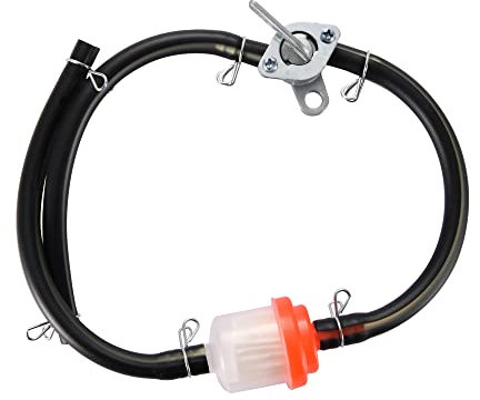 GOOFIT Filtro carburante Filtro olio Interruttore benzina sostituzione per 50cc 110cc 125cc 150cc 250cc ATV Pit Dirt Bike Rosso