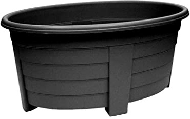 (x4) Grosvenor 100450006 Oval Planter 55cm Ebony