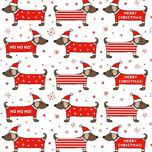 Weihnachten Dackel Geschenkpapier
