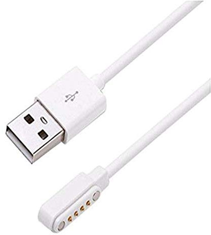 Winnes USB Ladekabel, Smartwatch Ladekabel, Magnetische 4-Kontakt-Ladekabel, Geeignet für Smartwatch GPS-Tracker etc. Starke magnetische Kraft, Schnellladung C911