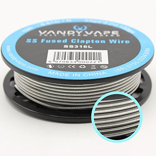 SS316L SS Fused Clapton Wire 24ga*2(=)+32ga VandyVape RBA RDA Vandy Vape