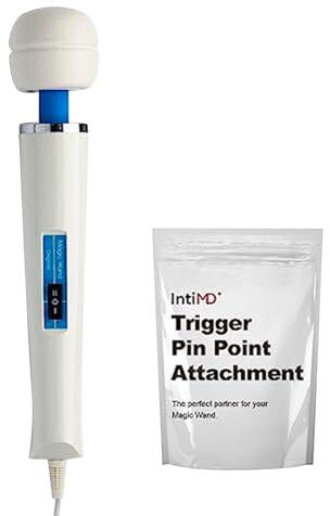 Original Magic Wand by Vibratex with IntiMD Trigger Pin Point Attachment