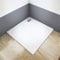 AICA SANITARIOS Plato de Ducha Cuadrado 800x800mm, Piedra Artificial con Recubrimiento Acrílico, Blanco