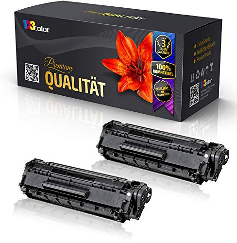 2X Print-Klex Tonerkartuschen kompatibel für Canon i-SENSYS Fax L150 i-SENSYS Fax L170 i-SENSYS Fax L170 darkblu i-SENSYS Fax L170 Series i-SENSYS Fax L410 3500B002 728 Schwarz Black - Office Line Se