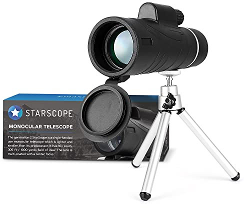 STARSCOPE Monokular Handy Objektiv - Teleskop Kamera Objektiv für Smartphone | Smartphone Fernrohr | Handy-Teleobjektiv für Fotos | Handy Teleskop Kamera | Smartphone Teleobjektiv & Kameraobjektiv