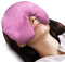 Atsuwell Sinus Maske, Warme Kälte Kompresse Augenmaske für trockene Augen, Migräne, Kopfschmerzen, Sinus Druckentlastung und Entspannung, Augenkissen Mikrowellengeeignet Gesichtsheizkissen Rosa
