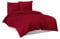 Mixibaby Bettwäsche Bettgarnitur Bettbezug 100% Baumwolle 135x200 155x220 200x220 200x200, Farbe:Weinrot, Größe:200 x 220 cm
