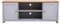 Kingwudo Living Room TV Storage Cabinet TV Stand Cabinet TV Unit with 2 Doors Multimedia Entertainment Centres 130×39×50 cm (Grey)