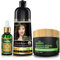 Herbishh After Color Shampoo Combo enthält Haarfarbe Shampoo Haarfarbe 500 ml Arganöl 30 ml Pro Keratin und Argan Haarmaske 100 g für Haarglättung, Glanz und Schutz (Dark Brown)