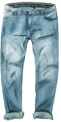 JP 1880 Herren große Größen Übergrößen Menswear L-8XL bis 70, Jeanshose, 5-Pocket, Regular-Fit, Raw-Denim-Hose Bleached Denim 29 714283907-29