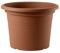Decorspace Pot rond en plastique Cylindre Basic coloré pour jardin plantes et fleurs (Made in Italy) Terre cuite 40 cm