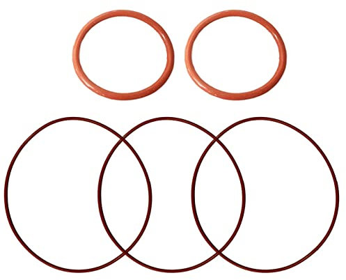 Generic 5 Stück O-Ring für Lidar Seitenbürste Gummi Antriebsriemen für Neato Botvac D/XV Serie & Vorwerk VR100 Staubsauger Roboter Ersatz Haushaltsgerät (Farbe: Rot)