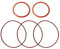 Generic 5 Stück O-Ring für Lidar Seitenbürste Gummi Antriebsriemen für Neato Botvac D/XV Serie & Vorwerk VR100 Staubsauger Roboter Ersatz Haushaltsgerät (Farbe: Rot)