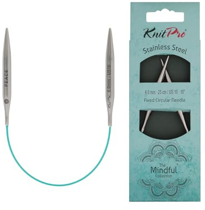 KnitPro Die Mindful Kollektion Feste Rundnadeln 10 (25cm) | 6mm