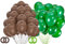 Palloncini rosa celeste confezione da 100 pezzi, kit di palloncini da 30 cm, decorazioni per feste di compleanno, palloncini multicolori per decorazioni per feste arcobaleno per bambini