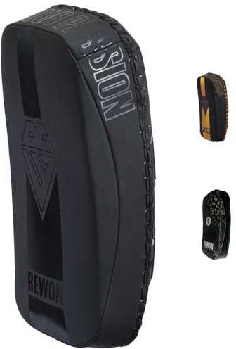 REWON Schlagpolster Kampfsport Curved Trittschlagpolster MMA Thai Pads Fur Kickboxen Muay Thai Training Boxen Schlagkissen Trainerpratzen Boxpratzen Boxpads (als Single verkauft)