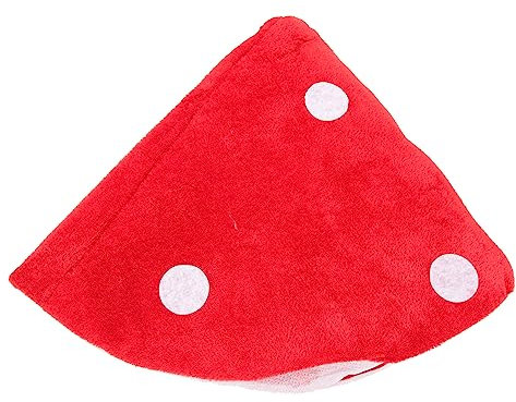 ifundom Baskenmütze Toad Pilzhut Krötenhut Für Erwachsene Hut Dekoration Plüsch- Pilzhut Cosplay Mütze Cartoon- Kostüm- Hut Kreativer Plüschpilzhut Roter Hut Weihnachten Luigi Kind