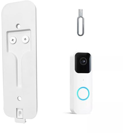 Blink Doorbell Back Plate, White Blink Doorbell Backplate Replacement Blink Doorbell Mount, Blink Doorbell Accessories, Blink Doorbell Mounting Plate with Blink Key Tool Compitiable with Blink
