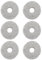 Fixbetter Lot de 6 Chiffons de Nettoyage en Microfibre pour Ecovacs Deebot X2 / X2 Omni / X2 Combo / T30 PRO Omni / T20 Omni /T20/ X1 Omni /X1e Omni /X1 Turbo /T10 Turbo Robot Aspirateur Accessoires