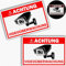2er Set REFLEKTIEREND Achtung Videoüberwachung Schild (20x30 cm), Hinweisschild für Kameraüberwachung, Warnschild, Schild Videoüberwachung, Video Überwachungsschild