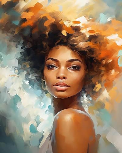 KAMIERFA Peinture par Numéro Kits DIY 6 Pièces Peinture à L'huile Sur Toile Acryliques Kit de Peinture Numero Adulte avec Pinceaux et Peintures Acryliques