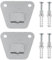 AYLIFU 2-Set Wall mounting Fan Bracket Wall Fan mounting Bracket Wall-Mounted Fan Bracket with Fastening Screws Wall Fan Support Hook kit