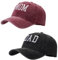 HAPEE Mütze für Mama und Vater, Mädchen, Jungen, Mutter, Hut für Damen und Herren, verstellbare Baseballkappe, Geschenk für Paare, klassisches Geschenk, A2 Dad Mon-Red Black, Einheitsgröße