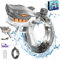 Shinybox Elektrische Wasserpistole, Hai Automatische Wasserpistole, 300CC Wasserpistole Spielzeug für Kinder Erwachsene, 26-32 ft Range Wasserpistole für Sommer, Strandparty, Pool, Schwimmbäder(Grau)