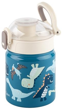 Sigikid Gourde en acier inoxydable, 400 ml, motif dinosaure