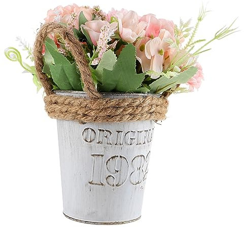 TOPPERFUN Hortensien Künstliche Blumen Topfpflanze Simulation Hortensien Dekoration für Hochzeit