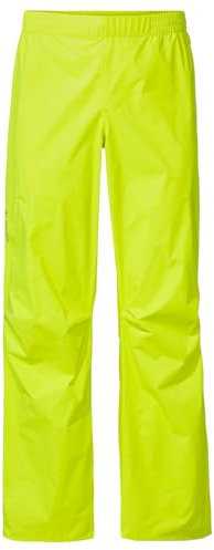 VAUDE Regenhose Herren Drop Pants II, wasserdichte Outdoorhose für Fahrrad, leichte Überhose, atmungsaktive Fahrradhose schwarz, schnell überziehbar, Größe XL
