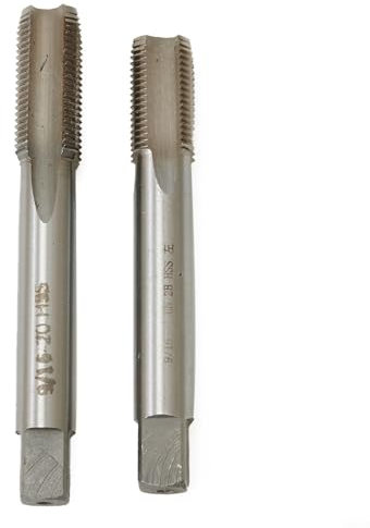 CNANRNANC Taraud 9/16-20 Taraud à droite et à gauche HSS 9/16'' - 20 TPI pour réparation de manivelle de vélo