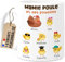 Cupdarling® Mug Mamie Personnalisé - 1-8 Petits-Enfants - Poule - Tasse Cadeau Grand-Mère - Fête Des Grand-Mères - Anniversaire - 330 mL Céramique - 7 Poussins