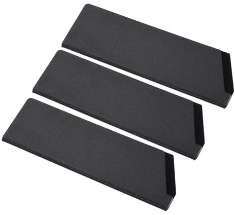 GLOKUUCA Knife Cover Sleeves - 3 Packs Knife Protector Sleeve Fits for 7 Inch Home Kitchen Knives - ABS Knife Guard Sheaths Cover - 185 x 55 mm / 7.3 x 2.2 Inch Black