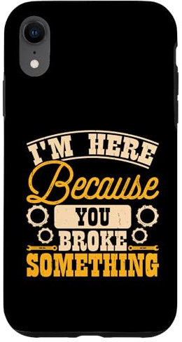 Hülle für iPhone XR Lustiges Mechaniker-Design für Mechaniker-Liebhaber