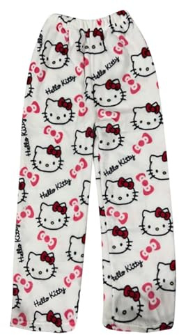 Pantalon Pyjama Femme Long Flanelle Bas de Pyjamas Polaire Chaud et Doux Confortable Fuzzy Anime Dessin Animé Y2K Kawaii Décontracté Pour La Maison Pantalon de Pyjama Pantalons Pour Femmes Ado Filles
