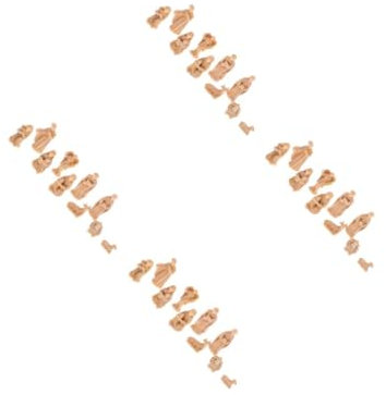 VANZACK 4 Sätze Krippenfiguren Resin Teiliges Jesus Dekorationsset für Weihnachtskrippe Detailreiche Ornamente für Regal für Religiöse Feiertage und Christliche Gläubige