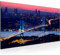 Runa Art Wandbild Istanbul Türkei 1 Teilig 100 x 40 cm Modern Bild auf Vlies Leinwand Brücke Panorama Wohnzimmer Schlafzimmer Blau 603812a