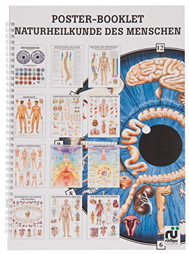 Naturheilkunde des Menschen Mini-Poster Booklet Anatomie 34x24 cm, 12 Poster