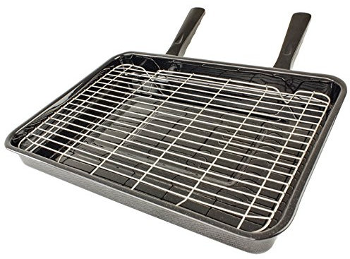 Spares2go Large Vitreous Enamel Grill Pan for Bosch Oven/Cooker (420mm x 300mm)