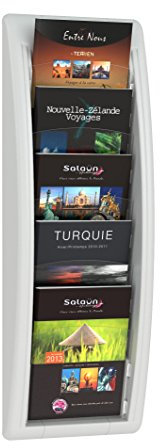 Paperflow Quick Fit 4063.13 Présentoir mural structure en polystyrène Blanc