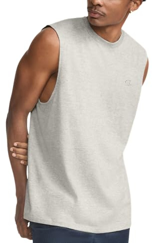 Champion Herren Hemd Klassisches Jersey Muscle T-shirt, Oxford-grau, S